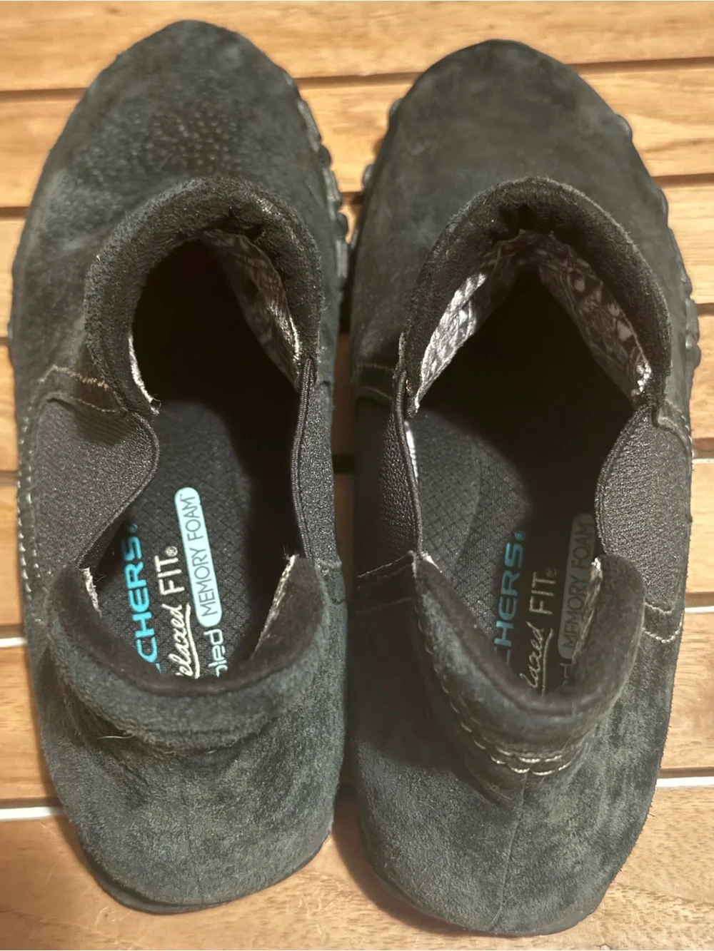 Skechers Relaxed Fit Bikers-Londoner ankle boots in black suede - Picture 7 of 8